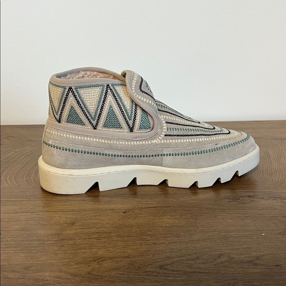 Free People Bernardo Drea Boot Sneaker Winter Ski Bootie Suede Shearling US 6.5 - Picture 5 of 14